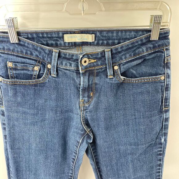 Levi's Blue Zip-fly button Straight Leg Jeans Size 4 Medium 545 - Picture 11 of 13